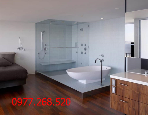 đơn vị thi công vách kính cường lực nhà tắm