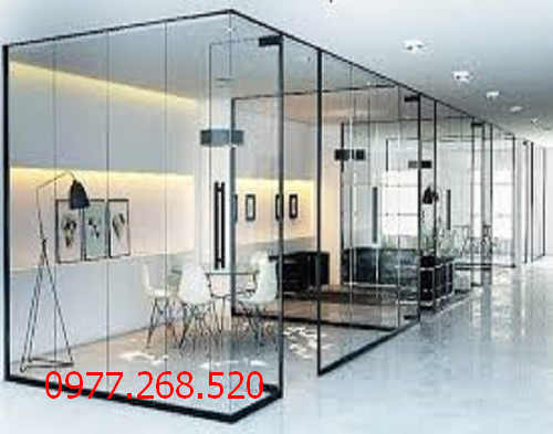 vách kính cường lực 12mm