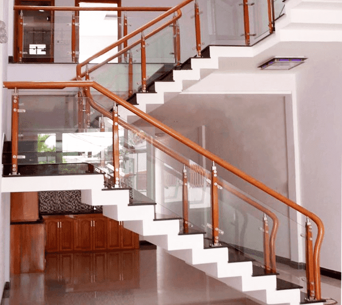 Cách tính giá cầu thang kính cường lực