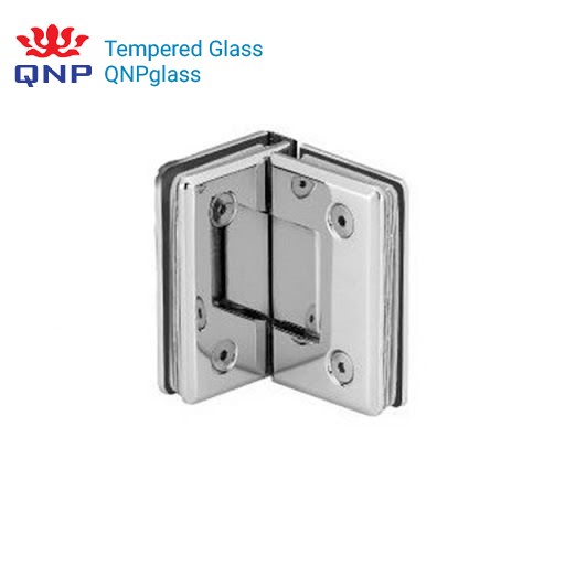 Phụ kiện phòng tắm kính cường lực vuông góc cửa mở quay gồm những chi tiết nào ? phòng tắm kính cường lực vuông góc