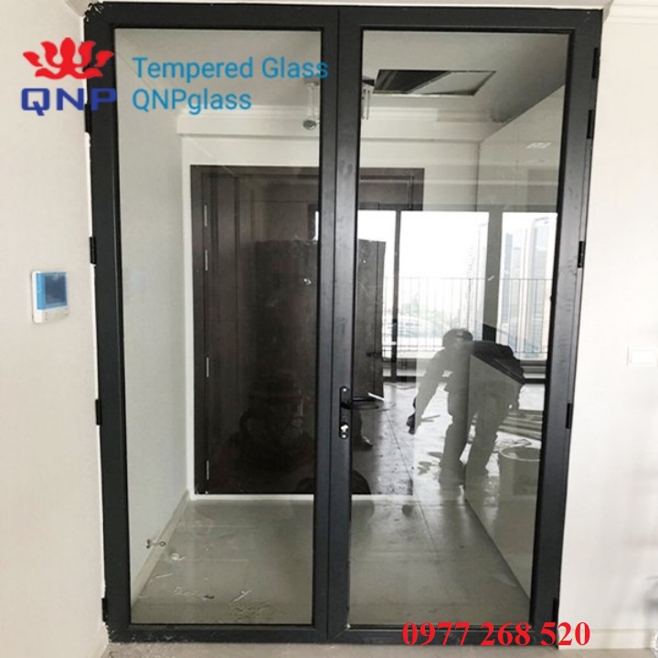Lắp đặt cửa kính cường lực khung nhôm, Báo giá cửa kính cường lực khung nhôm, Thi công cửa kính cường lực khung nhôm trọn gói