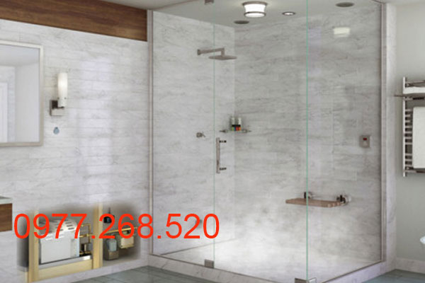 Vách kính nhà tắm cao cấp, báo giá vách kính tắm cao cấp, vách kính cường lực tắm chính hãng